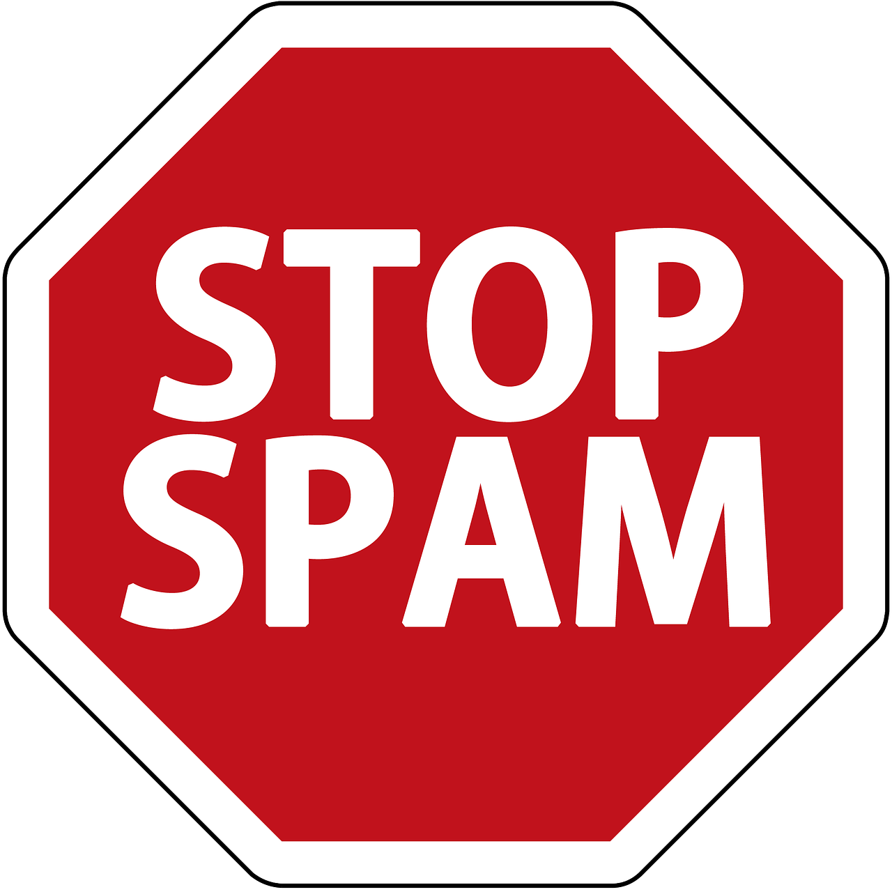 Stop Spam sign