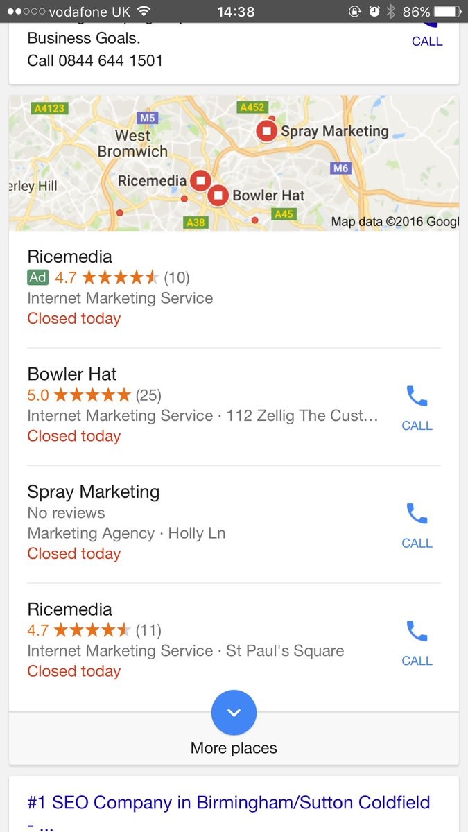 Google PPC Paid in Local Pack