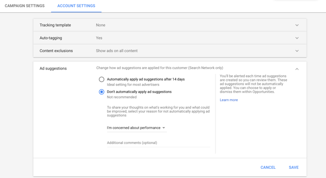 AdWords auto ads