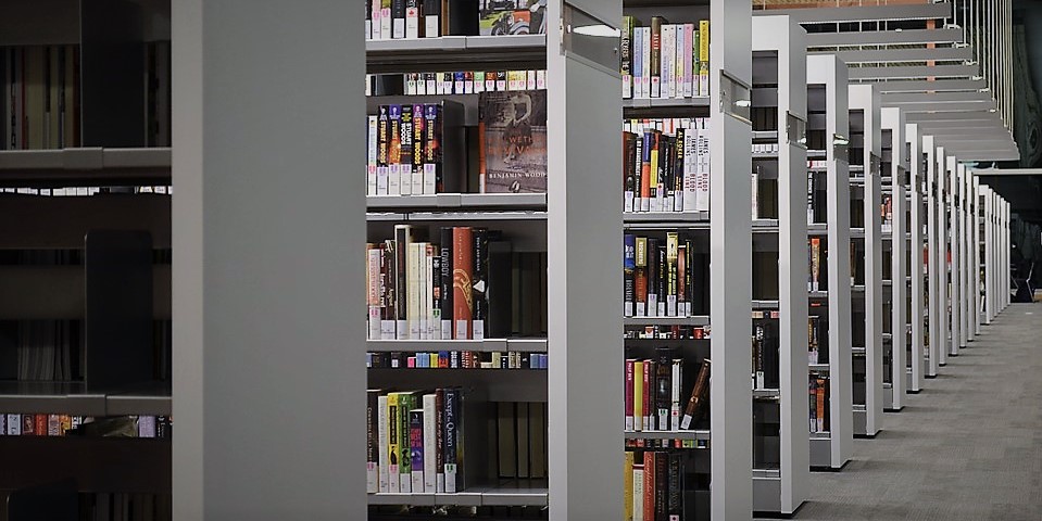 library book shelves
