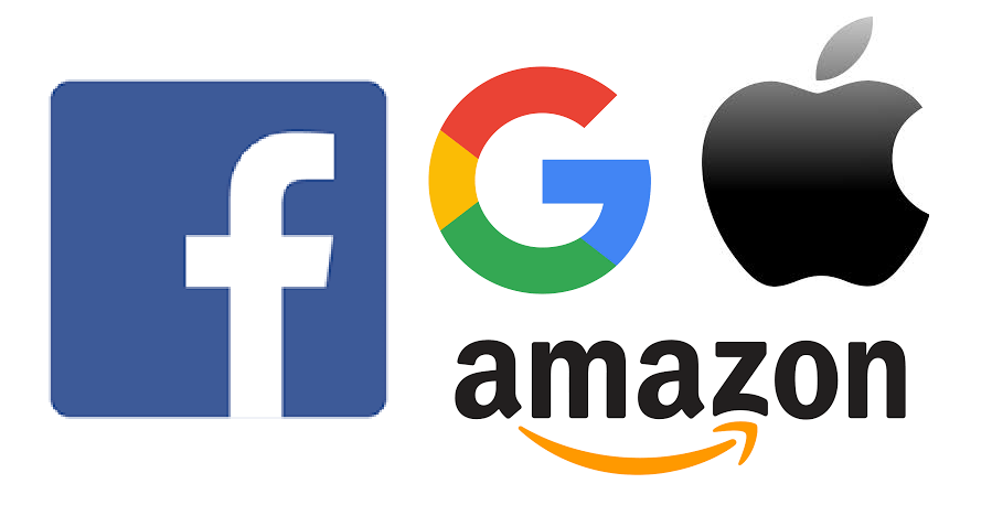 Facebook Google Amazon Apple logos