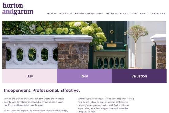 Horton and Garton website by Freelance SEO Essex