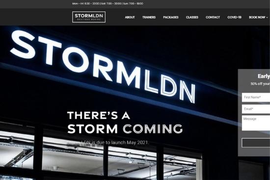 Storm London Website Build