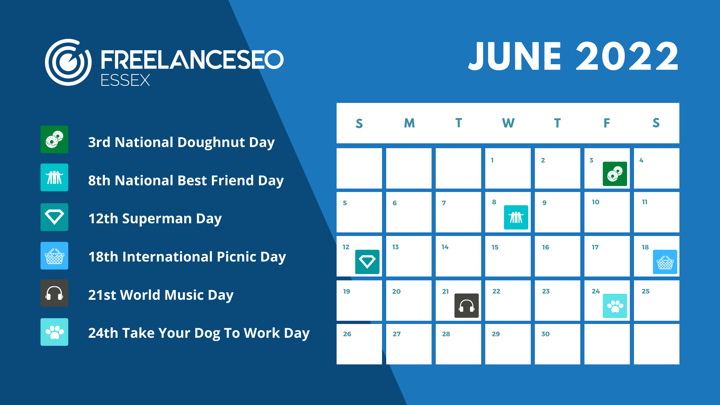 June 2022 Social calendar dates for your diary